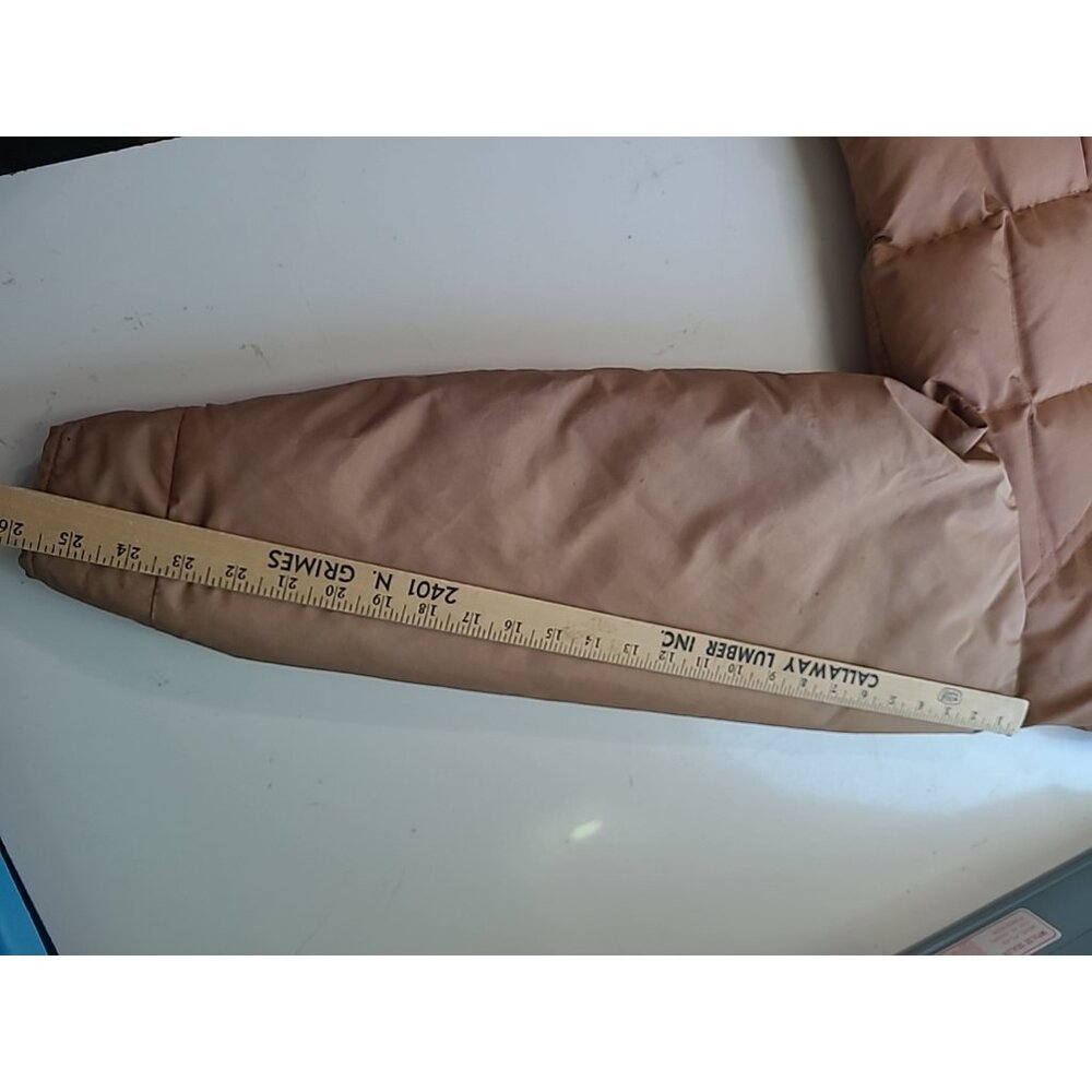 True Vintage Comfy Goose Down Jacket Coat Men XL “Fur” Collar Puffer USA 70s 60s - Picture 7 of 16